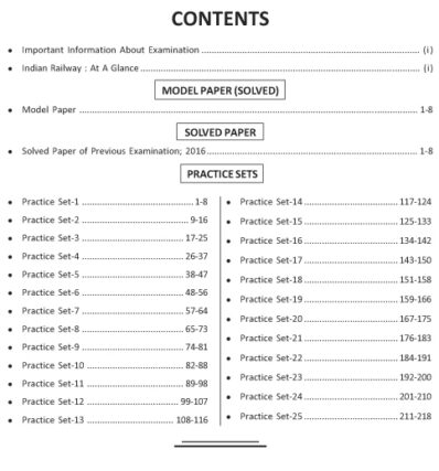 RRB 25 PRACTICE SETS COMMON CBT EXAMINATION NON TECHNICAL POPULARISE CATEGORIES-7263