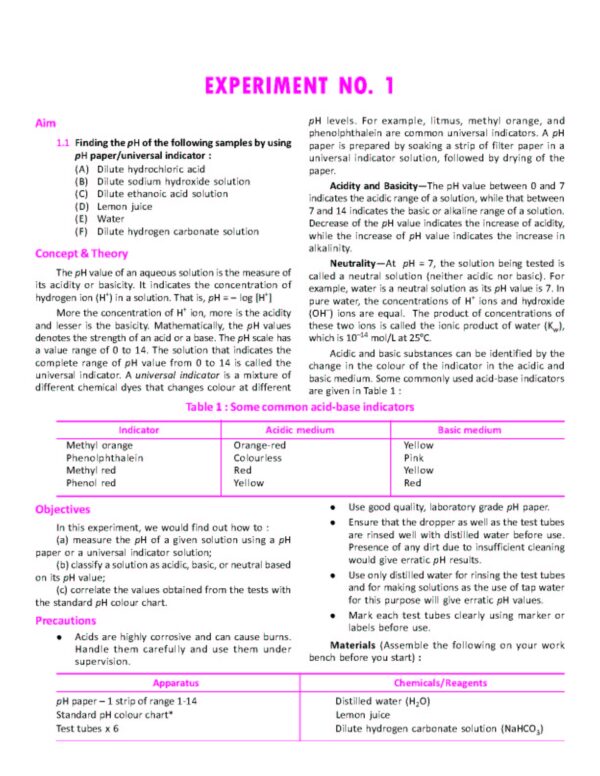 CBSE Lab Manual Practical Manual Science For Class 10 - Sahitya Bhawan