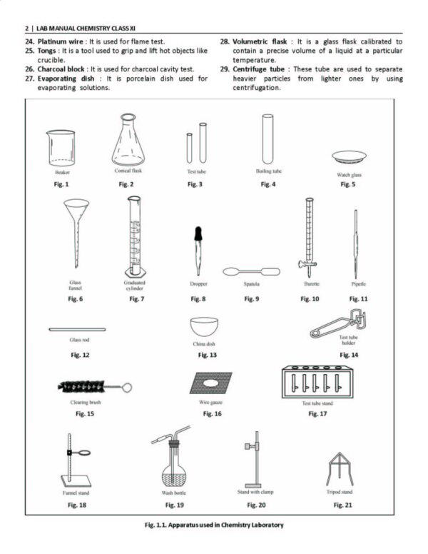 CBSE Lab Manual Practical Manual Chemistry for Class 11 - Sahitya Bhawan