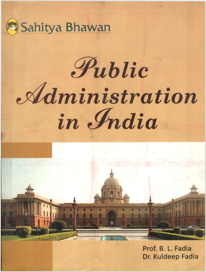 Sahitya Bhawan Public Administration In India Book By BL Fadia In ...